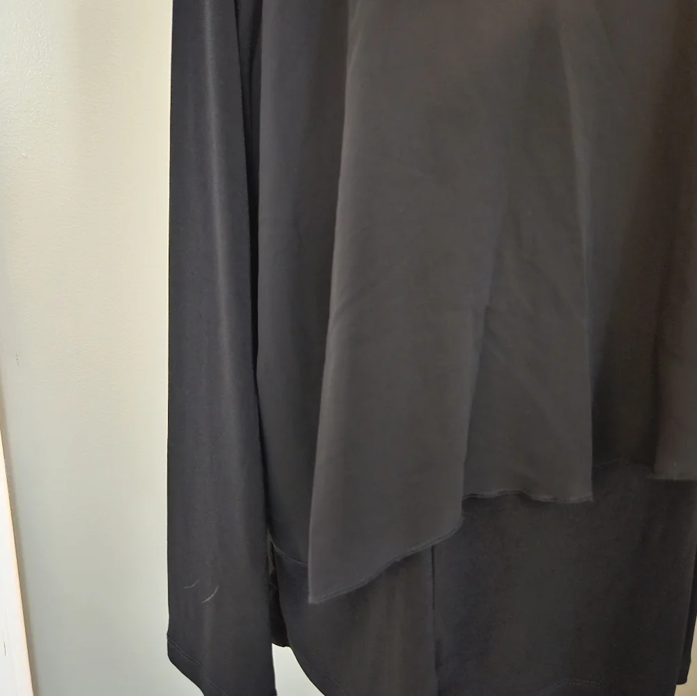 Simonton Says Women's Size 1x Black Long Sleeve Blouse with Embellished Detail - Picture 8 of 12